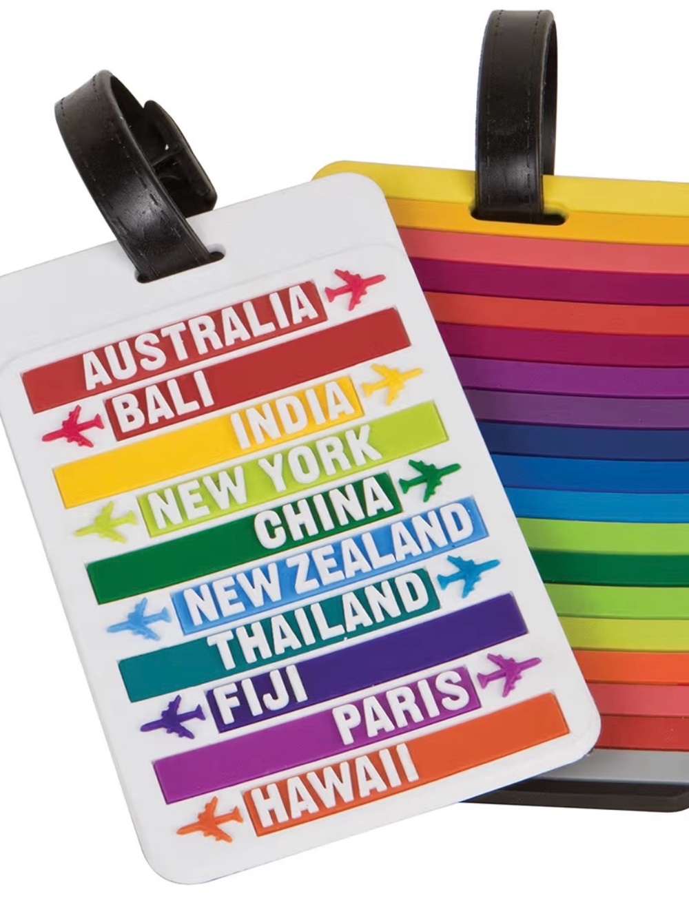 Travelon Rainbow Destination Luggage Tag - Multicolor